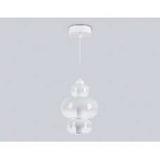 Подвесной светодиодный светильник Ambrella light LH11056 WH/FR белый/белый матовый 18W 3000K D230*350
