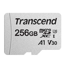 Флеш карта microSD 256Gb Transcend microSDXC Class 10 UHS-I U3, V30, A1, (SD адаптер), TLC