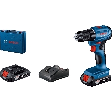 Дрель-шуруповерт Bosch GSR 185-LI, 18 В, 2 Ач, 50 Нм, бесщеточный