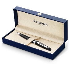 Ручка шариковая Waterman Expert 3 (CWS0951800) Black CT M, синие чернила, подарочная коробка