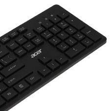 Клавиатура проводная Acer OKW122, USB, черный