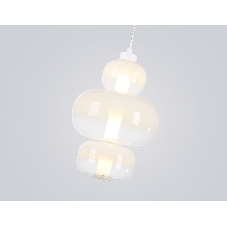 Подвесной светодиодный светильник Ambrella light LH11056 WH/FR белый/белый матовый 18W 3000K D230*350