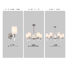 Настенный светильник Ambrella light LH56255 SN/FR никель/белый матовый E27 max 60W 160*120*280