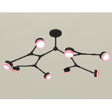 Светильник Ambrella light XB9060200/8 SBK/PI черный песок/розовый GX53 (C9060, N8486)