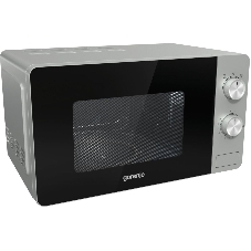 Микроволновая печь Gorenje MO20E1S серебристый, 20 л, 800 Вт, переключатели - поворотный механизм