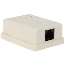 Розетка компьютерная Rexant 1-м ОП RJ45 CAT 5E бел.