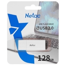 Флешка USB Netac U185 USB 3.0 Flash 128Gb NT03U185N-128G-32WH, LED индикатор NETAC