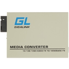 Медиаконвертер GIGALINK GL-MC-UTPF-SC1G-18SM-1310 - UTP, 100/1000Мбит/c, WDM, LFP, SM, SC, Tx:1310/Rx:1550, 18 дБ (до 20 км)