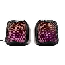 Акустическая система 2.1 Gembird SPK-21R, 11Вт, пластик, рег.громкости, RGB подсветка, черный