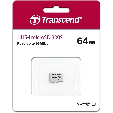 Флеш карта microSD 64Gb Transcend microSDXC Class 10 UHS-I U1, (без адаптера), TLC