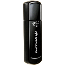 Флешка USB Transcend JetFlash 350 (TS64GJF350), 64Gb, USB 2.0, R/W 15/7, черный