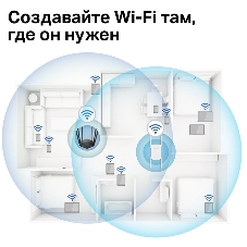 Роутер AC1900 Wi-Fi Range ExtenderSPEED: 600 Mbps at 2.4 GHz + 1300 Mbps at 5 GHz SPEC:4× Fixed External Antennas, 1× Gigabit Port, Wall PluggedFEATURE: MERCUSYS APP, WPS/Reset Button, Signal Indicator, Range Extender/Access Point mode, Adaptive Path