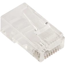 Коннектор LANMASTER RJ45 тип EZ, 8P8C, UTP, Cat.6, универсальный, со вставкой, покрытие 50 микрон,100 шт.
