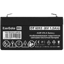 Батарея для ИБП ExeGate DT 6012 (6V 1.2Ah), клеммы F1