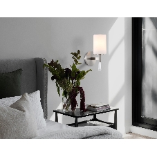 Настенный светильник Ambrella light LH56255 SN/FR никель/белый матовый E27 max 60W 160*120*280