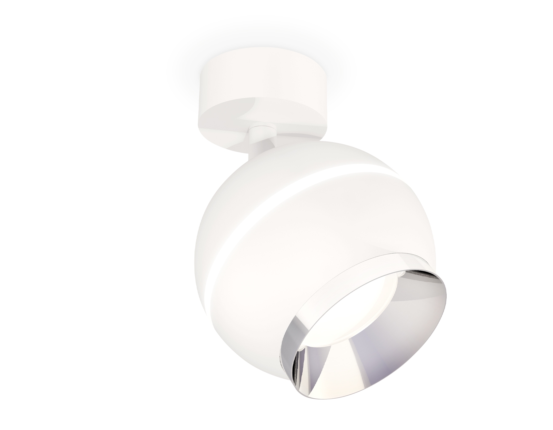 Комплект поворотного светильника Ambrella light XM1101002 SWH/PSL белый песок/серебро полированное MR16 GU5.3 LED 3W 4200K (A2202, C1101, N7032)