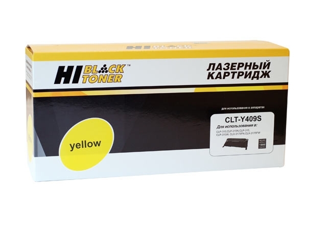 Расходные материалы  Hi-Black CLT-Y409S Картридж для Samsung CLP-310/315 Y 1K с чипом