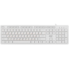Клавиатура проводная Acer OKW123, USB, белый