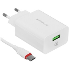 Сетевое зарядное устройство BOROFONE (6931474702487) BA21A QC3.0 для Type-c - белый