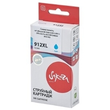 Картридж струйный Sakura 3YL81AE (№912XL Cyan) для HP, голубой, 10,5 мл., 825 к.