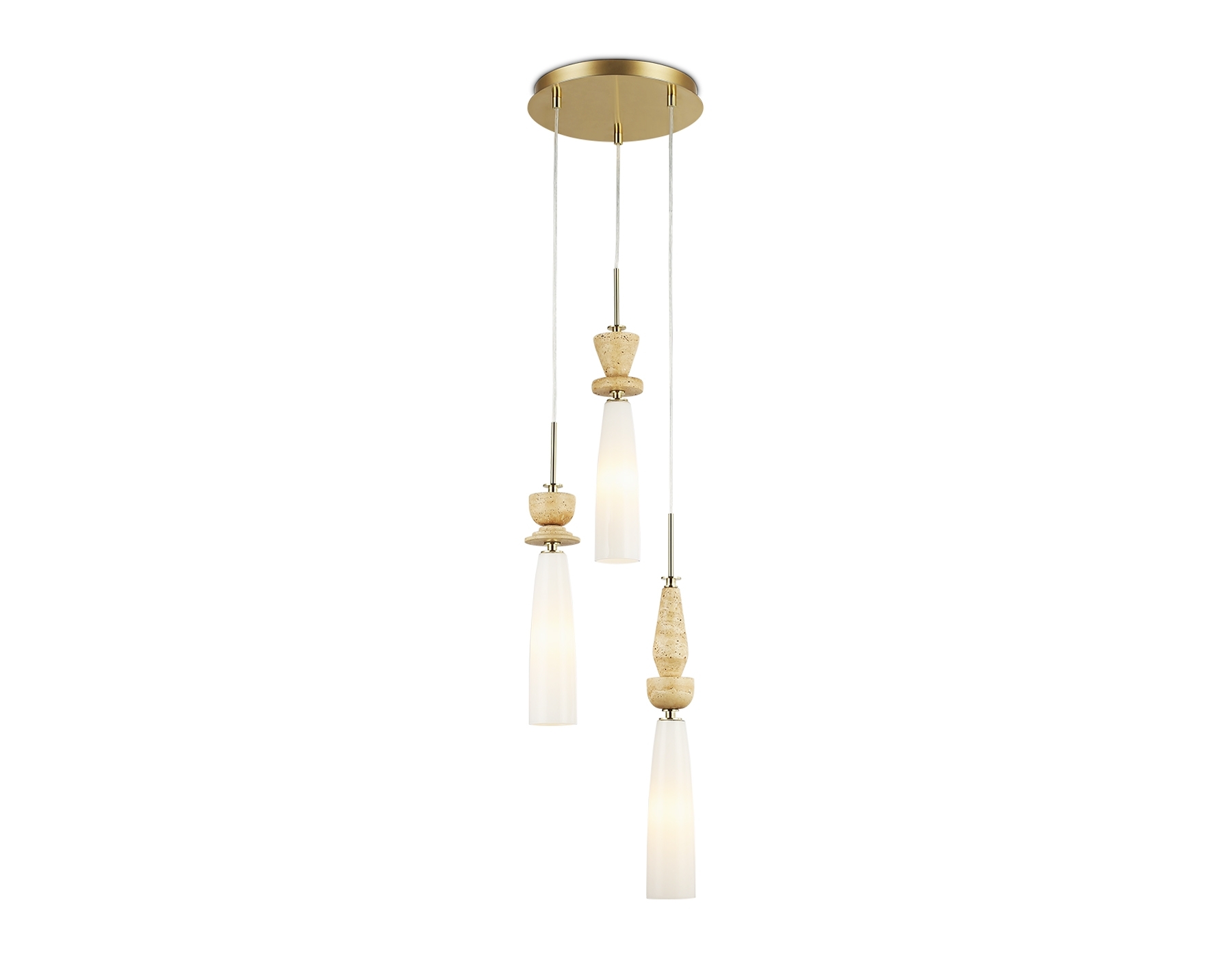 Светильник Ambrella light LH75367/3 GD/WH золото/белый G9*3 max 28W D270*1500
