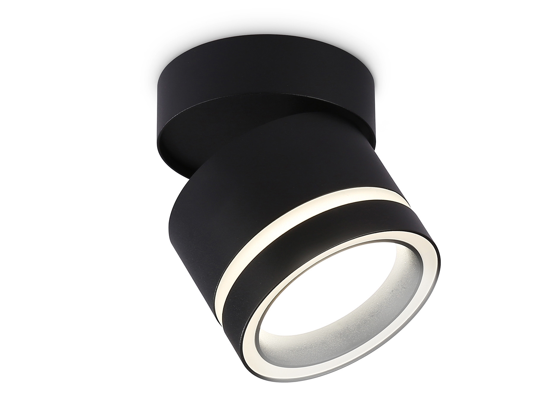 Светильник Ambrella light TA1445 BK/FR черный/белый матовый GX53 max 12W D85*90