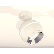 Комплект поворотного светильника Ambrella light XM1101002 SWH/PSL белый песок/серебро полированное MR16 GU5.3 LED 3W 4200K (A2202, C1101, N7032)