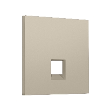 Лицевая панель SIGMA (Кашемир) для компьютерной/телефонной розетки RJ-45/RJ-11 QUANT PRO