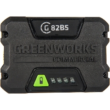 Аккумулятор GreenWorks 82V (модель G82B5) (2914607) - это литий ионная (Li-ion) батарея, силой тока 5 ампер/час и выполненная по самым передовым технологиям.Применяется в линейке всех устройств Greenworks 82V Coммercial.Аккумулятор состоит из ячеек производства японской компании LG. Ячейки этого производителя обладают самыми высокими показателями по емкости и выдаваемому напряжению, и относятся к классу A++. Батарея снабжена специальной платой управления, благодаря которой ячейки заряжаются и разряжаются равномерно и одновременно, что значительно продлевает срок жизни аккумулятора (среднее время 7 лет), а также отсутствует эффект потери мощности инструмента при разряде. Для надежной работы аккумулятор снабжен чипом, который защищает его от перезаряда, перегрева и глубокого разряда.Благодаря высокотехнологичным ячейкам, плате управления и защитному чипу, аккумулятор обладает долгим сроком службы - до 2000 циклов заряда-разряда. Корпус - ударопрочный, с прорезинен
