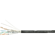 Кабель информационный Cabeus STP-4P-Cat.6a-SOLID-OUT-LSZH-UV STP-4P-CAT.6A-SOLID-OUT-LSZH-U кат.6A U/FTP LSZH универсальный 305м черный