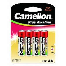 Элемент питания алкалиновый Camelion LR LR6 BL-4 (блист.4шт) 1.5 В