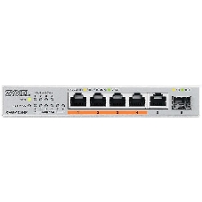 Коммутатор Zyxel XMG-105HP-EU0101F (L2) 5x2.5 Гбит/с 1SFP+ 4PoE++ 70W неуправляемый