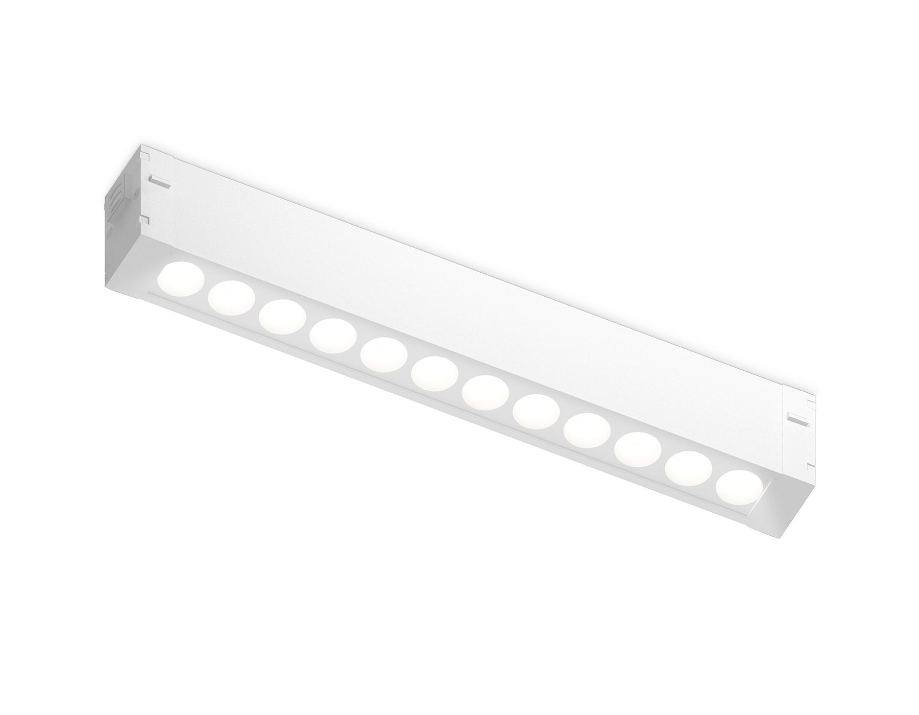 Светильник светодиодный трековый для шинопровода Magnetic Ambrella light GL1715 WH белый IP20 12W 4200K 220V 24° 232*25*42 (Без ПДУ)
