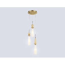 Светильник Ambrella light LH75367/3 GD/WH золото/белый G9*3 max 28W D270*1500