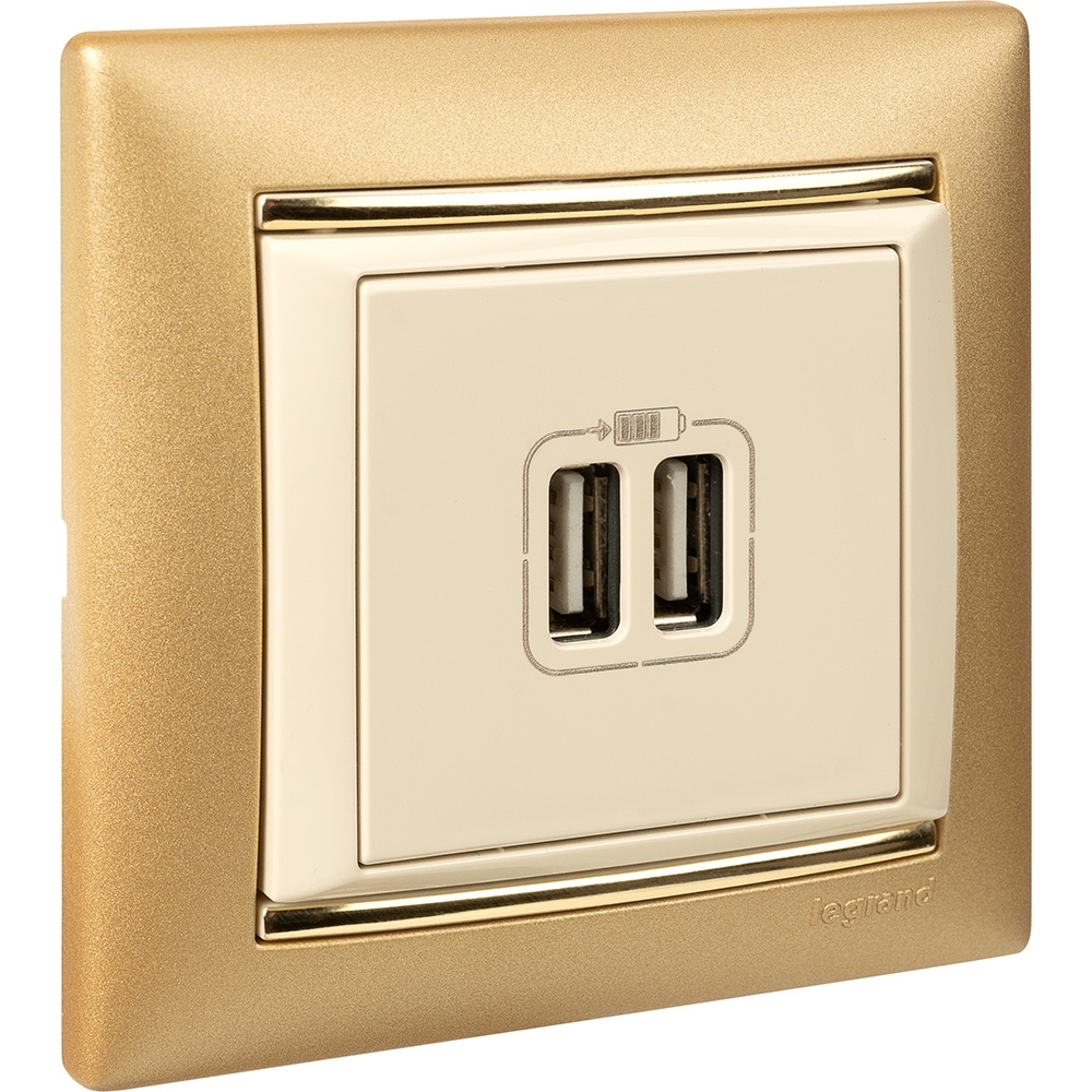 Розетка 2-ая USB 774170 Legrand Valena Сл. кость