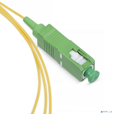 Пигтейл Cabeus, SC/APC (PT), OS2 9/125, 1,5м, зелёный хвостовик, цвет: жёлтый