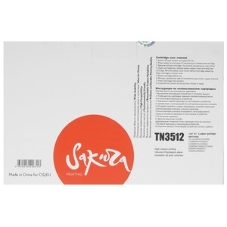 Картридж лазерный Sakura TN3512 для Brother HL-L6250DN, HL-L6300DW, HL-L6300DWT, HL-L6400DW, HL-L6400DWT, DCP-L6600DW, MFC-L6800DW, MFC-L6800DWT, MFC-L6900DW, MFC-L6900DWT, черный, 12 000 к.