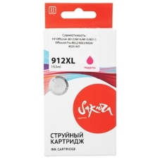 Картридж струйный Sakura 3YL82AE (№912XL Magenta) для HP, пурпурный, 10,5 мл., 825 к.