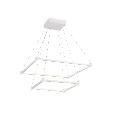 Подвесной светодиодный светильник Ambrella light FL5595/2+8 WH белый 60W 3000K/4200K/6400K 600*600*1300 (без ПДУ)