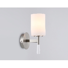 Настенный светильник Ambrella light LH56255 SN/FR никель/белый матовый E27 max 60W 160*120*280
