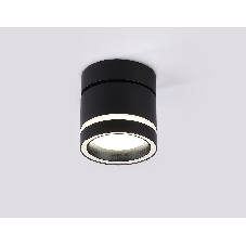 Светильник Ambrella light TA1445 BK/FR черный/белый матовый GX53 max 12W D85*90