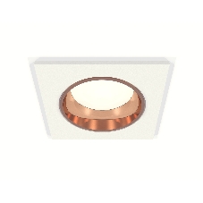 Комплект встраиваемого светильника Ambrella light XC6520005 SWH/PPG белый песок/золото розовое полированное MR16 GU5.3 (C6520, N6114)