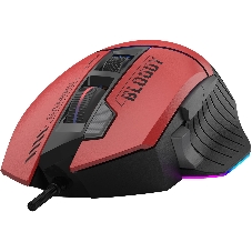 Мышь проводная A4Tech Bloody W95 Max Sports красный/черный оптическая (12000dpi) USB (10but)