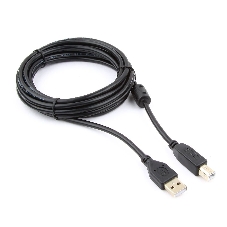 Кабель Gembird USB 2.0 PRO для соед. 3.0м AM/BM позол.конт., фер.кол., пакет