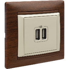 Розетка 2-ая USB 774170 Legrand Valena Сл. кость