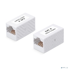 Проходной адаптер (coupler) Cabeus, RJ45(8p8c), кат. 6, неэкр., белый