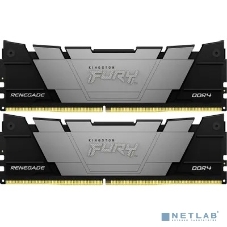 Оперативная память Kingston Fury Renegade, DDR4, 64GB (2x32 GB), 3200 MHz, CL16, DIMM, с радиатором, черный