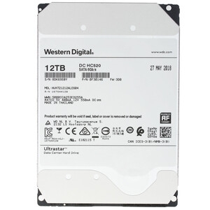Жесткий диск HDD WD SAS Server 26Tb Ultrastar DC HC590 7200 12Gb/s 512MB 1 year warranty (replacement ST24000NM007H, MG11SCA24TE)