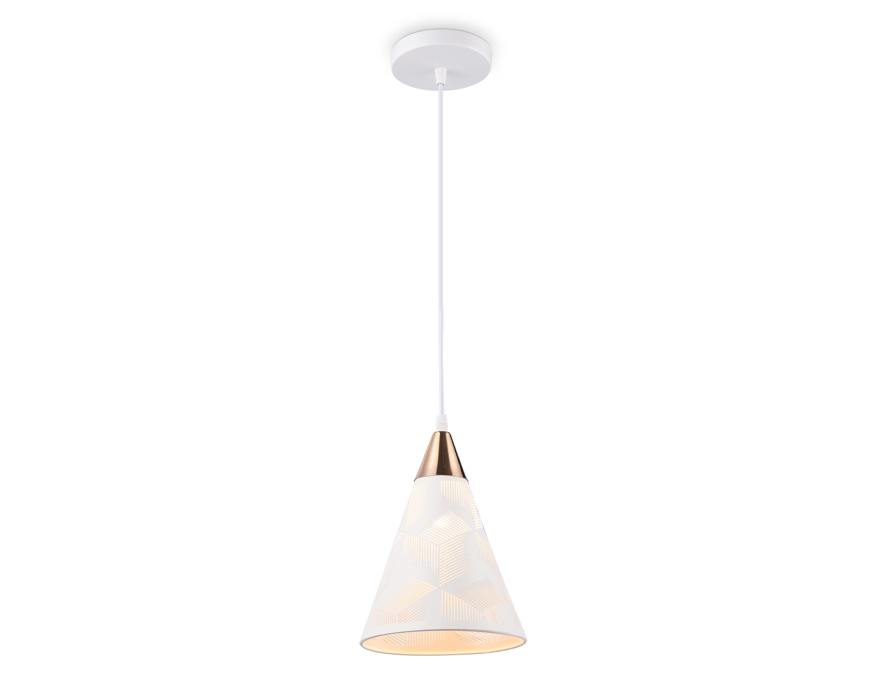 Светильник Ambrella light TR8429 WH/FGD белый/золото E27 max 40W D180*800