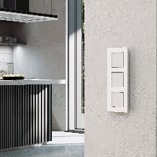Рамка на 3 поста Slab (белый софт) W0032961